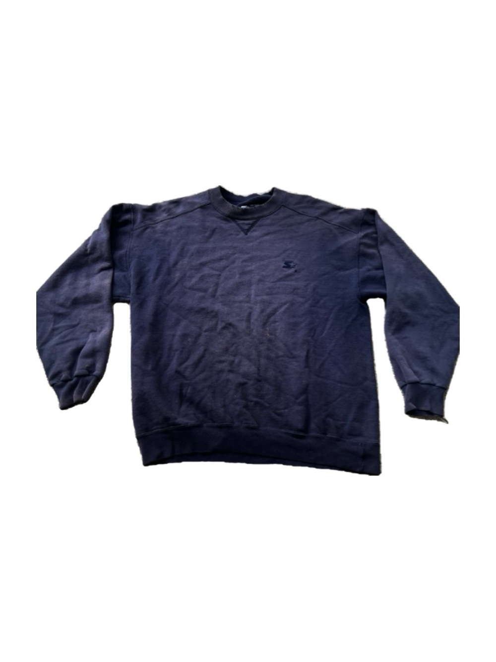 Vintage STARTER Men's Navy Crewneck Sweatshirt